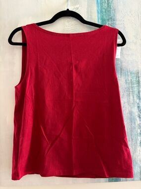 Women's Sleeveless Red Tank Top - The Gap